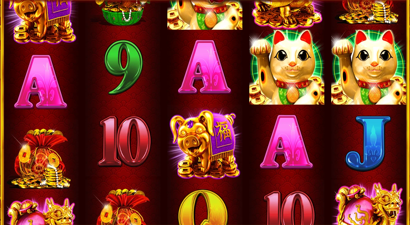 Free Games round on Fortune Hearts slot with a x3 multiplier stack on the reels