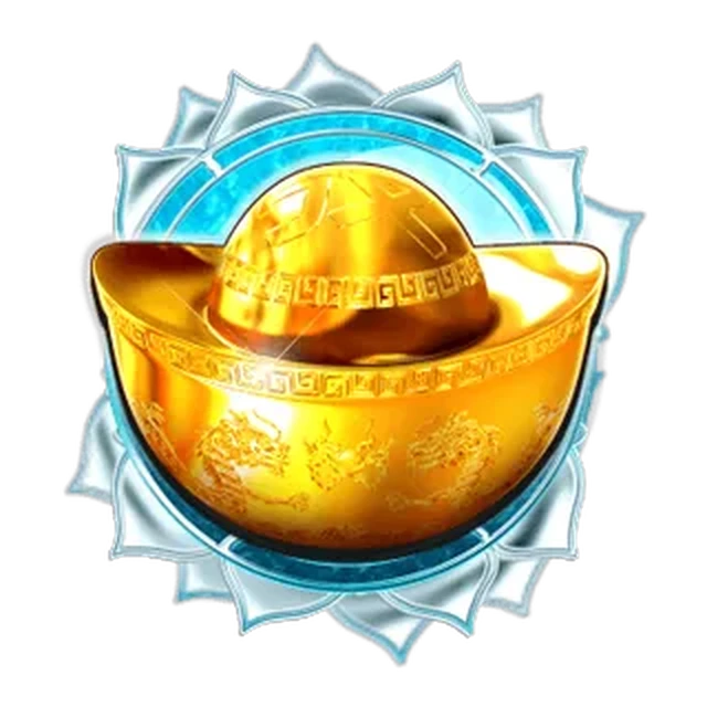 Gold ingot Scatter symbol on the Fortune Hearts slot