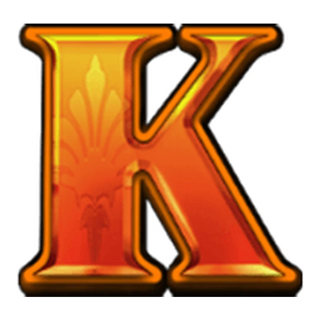 King card symbol on the Fortune Hearts pokie paytable