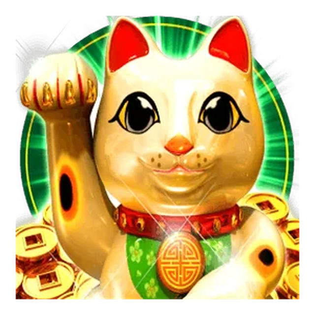 Lucky Cat top-paying symbol on the Fortune Hearts paytable