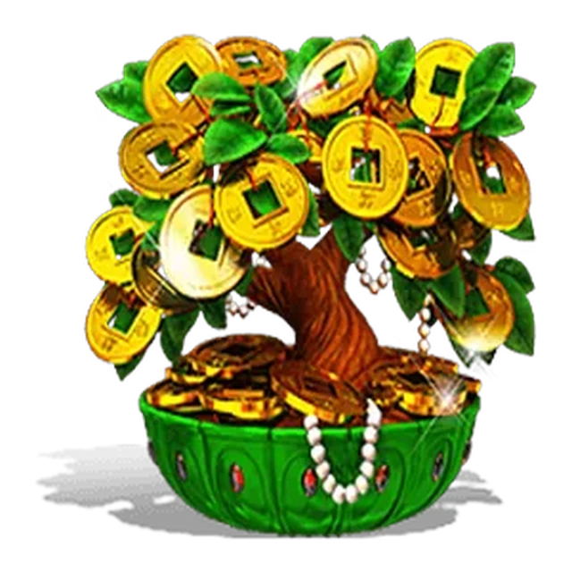 Jade money tree symbol on the Fortune Hearts paytable