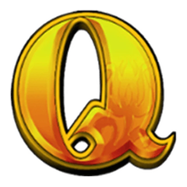 Queen card symbol on the Fortune Hearts slot paytable